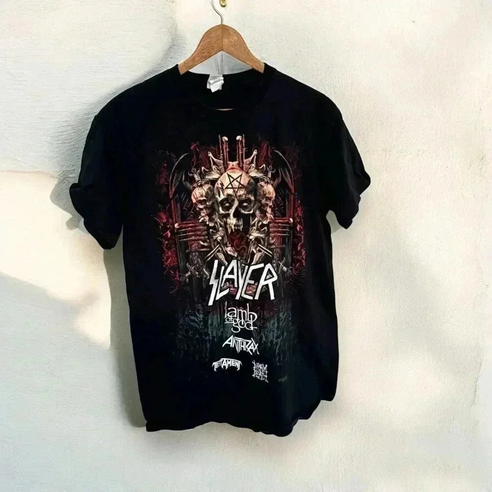 Slayer band  tee goth punk rock y2k M